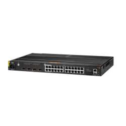 HPE 4100i Gigabit Ethernet Switch, 24x RJ-45 (20x PoE Class 4, 4x PoE Class 6), 4x SFP+, Managed L2, 128 Gbit/s, PoE, Rack-Einbau, 1U