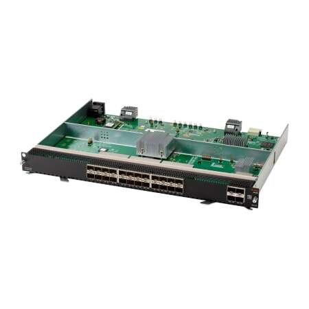 HPE Aruba 6400 SFP+ & SFP56 v2, 24x SFP+, 4x SFP56, 315mm x 439mm x 43mm, 2.9kg, 6400 Netzwerkmodul mit 24 SFP+ und 4 SFP56 Anschlüssen