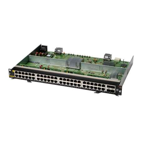 HPE Aruba 6400 PoE+ & SFP56 v2, 48x 1GbE Class 4 PoE ports & 4x SFP56 ports, Gigabit Ethernet, 315x439x43 mm, 3.16 kg