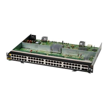 HPE Aruba 6400 48x1GbE PoE & 4xSFP56 v2, Gigabit Ethernet, 315mm x 439mm x 43mm, 3.2kg, 6400 48-port PoE & 4-port SFP56 module