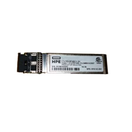 HPE StoreFabric 16Gb FC/10GbE 100m SR SFP+ Transceiver, Faseroptik, SFP+, 100 m, 104,1 mm Breite, 19,1 mm Tiefe, 68,6 mm Höhe