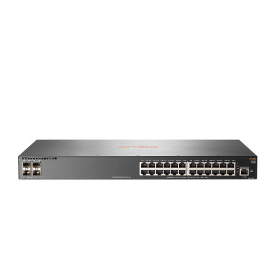 HPE 2930F 24G 4SFP - Switch - L3 HPE Renew Produkt,  verwaltet - 24 x 10/100/1000 + 4 x Gigabit SFP (uplink) - an Rack montierbar