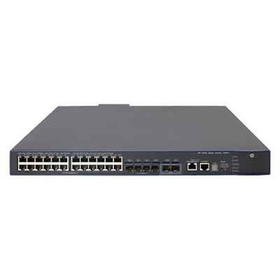 HPE 5500-24G-PoE+-4SFP HI Switch w/2 Interface Slots - Managed - L3 - Gigabit Ethernet (10/100/1000) - Power over Ethernet (PoE) - Rack-Einbau - 1U Approved Refurbished  Produkt mit 12 Monate Garantie (bulk)