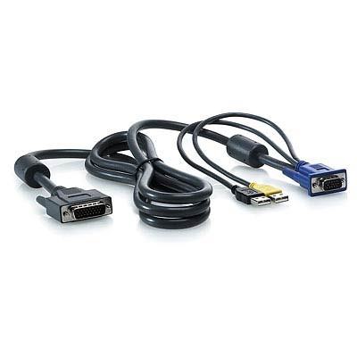 HPE 1x4 KVM Console 6ft USB Cable - 1,82 m - Schwarz -...