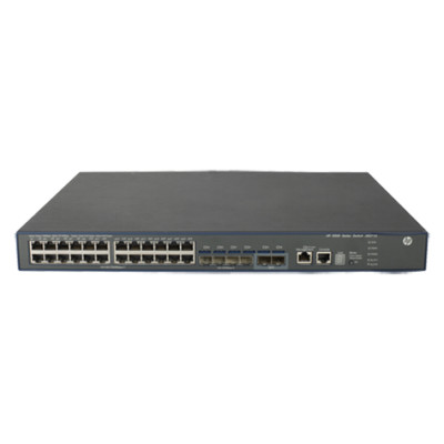 HPE 5500-24G-4SFP HI Switch w/2 Interface Slots - Managed - L3 - Gigabit Ethernet (10/100/1000) - Vollduplex - Rack-Einbau - 1U Approved Refurbished  Produkt mit 12 Monate Garantie (bulk)