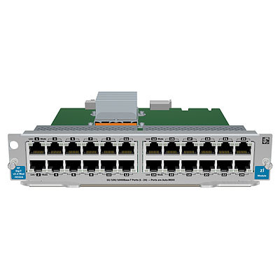 HPE 24-port Gig-T v2 zl Module - Gigabit Ethernet - 10,100,1000 Mbit/s - 1000BASE-T - 100BASE-TX - 10BASE-T - IEEE 802.3 - IEEE 802.3ab - IEEE 802.3u - E5400 zl/E8200 zl - 261,6 x 206,5 x 44,5 mm Approved Refurbished  Produkt mit 12 Monate Garantie (bulk)