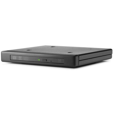 HP HP DVD-ROM K9Q83AA extern, Aufnahmemechanismus: Top-Loader, Lesbare Medien: DVD, Farbe: Schwarz, Schnittstellen: USB 3.0, Verpackungsart: Formfaktor: Slimline.inkl, Schrauben und Kabel, Gebrauchtware mit 1 Jahr Garantie