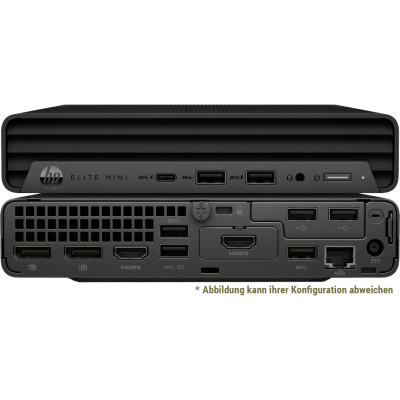 HP Elite Mini 600 G9  i5-13500T 14C (35W), 16GB DDR5, 512GB PCIe SSD, Intel UHD 770, 90W AC Adapter, HP 320K Keyboard, HP 128 Laser Mouse, Front: 1xUSB-C 3.0, 2xUSB-A, 1x3.5mm Audio / Back: 1xUSB-C 3.2 Gen 2 with Power,2xDP, 1xHDMI, 5xUSB-A, 1xRJ45, WiFi