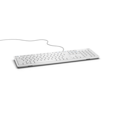 Dell KB216 - Volle Größe (100%) - Kabelgebunden - USB - QWERTY - Weiß Wired - UK - QWERTY - White