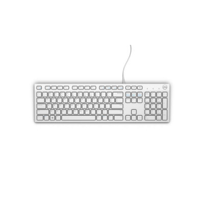 Dell KB216 - Volle Größe (100%) - Kabelgebunden - USB - QWERTY - Weiß Wired - UK - QWERTY - White