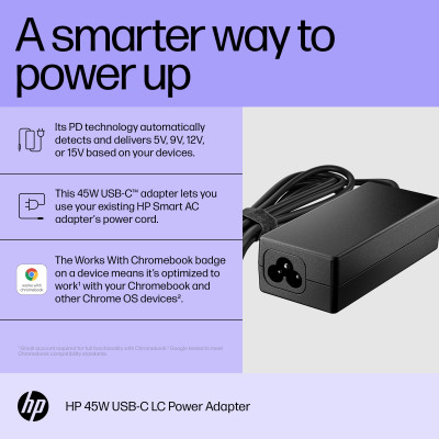HP 45W USB-C-LC-Netzadapter. Zweck: Notebook,...