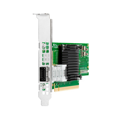 HPE P23665-B21 - Eingebaut - Kabelgebunden - PCI Express - Ethernet / Fiber - 100000 Mbit/s InfiniBand HDR100/Ethernet 100 Gbit QSFP56 MCX653105A-ECAT PCIe 4 x16 Adapter - 1 Anschluss