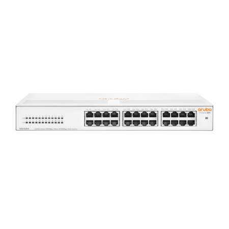 HPE Instant On 1430 24G Switch, Unmanaged, L2, Gigabit Ethernet, Vollduplex, Rack-Einbau, 1U, 24 Ports, IEEE 802.3 Standards