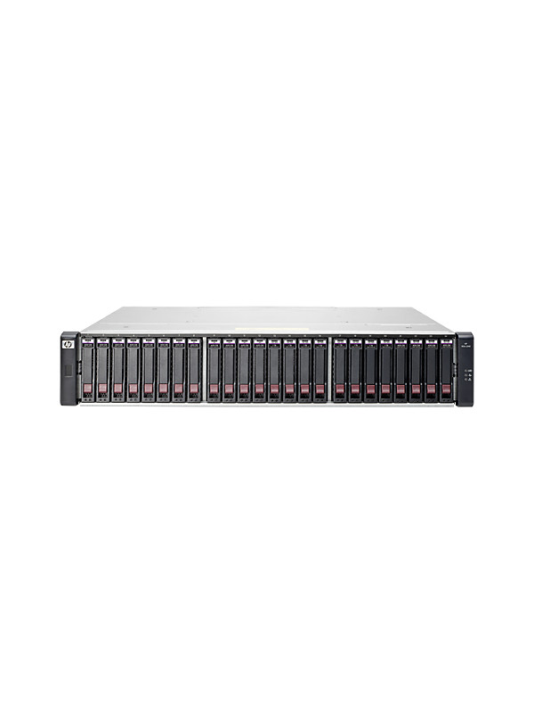 HPE Modular Smart Array 2040 SAN Dual Controller SFF Storage - Festplatten-Array - 24 Schächte (SAS-2) 8Gb Fibre Channel - iSCSI (1 GbE) - iSCSI (10 GbE) - 16Gb Fibre Channel (extern) - Rack-montierbar - 2U