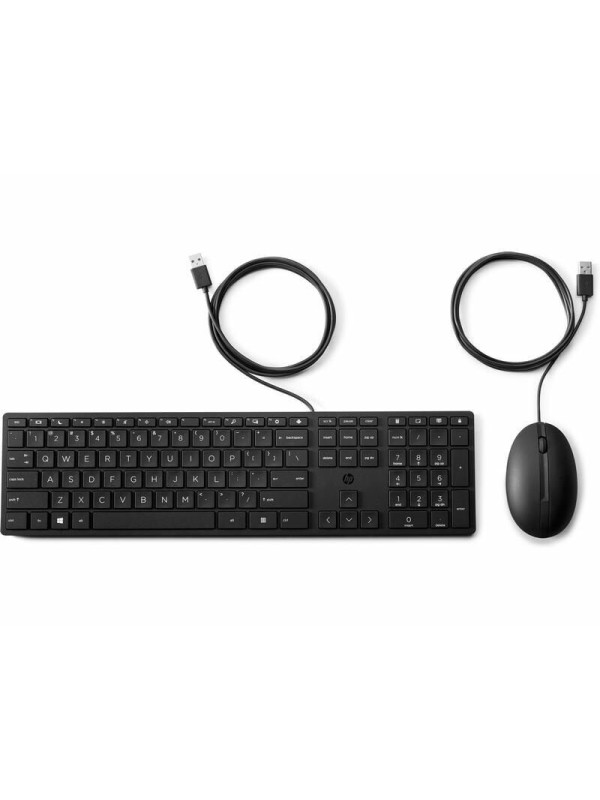 HP kabelgebundenes USB Tastatur-und-Maus-Set  320MK, Tastatur Layout Denmark