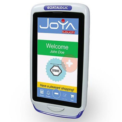 Datalogic Joya Touch Plus - Datenerfassungsterminal - Win Embedded Compact 7 1 GB - 10.9 cm (4.3") Farbe TFT (854 x 480) - Barcodeleser - (2D-Imager) - SD-Steckplatz - Wi-Fi - NFC - Bluetooth - Grau - Blau - mit SD-Speicherkarte - 4 GB