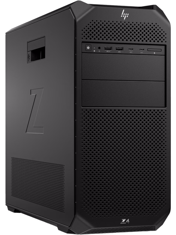 HP Z4 G5 Workstation Tower, Intel XEON  W5-2455X (12 P Cores, bis zu 4,6GHz), 64GB DDR5 4800MHz ECC RAM, 1TB PCIE-4X4 NVMe SSD, keine Grafik, USB-C 20Gbps Front IO Modul,1125W Chassis, Win10P, 3 Jahre HP Active Care, Neuware ohne Originalverpackung
