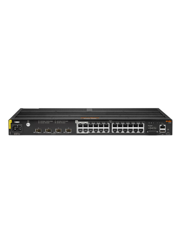 HPE a Hewlett Packard Enterprise company Aruba 4100i - Managed - L2 - Gigabit Ethernet (10/100/1000) - Power over Ethernet (PoE) - Rack-Einbau - 1U HPE Renew Produkt,  24 Anschlüsse 1 GbE (20 Anschlüsse POE Klasse 4 und 4 Anschlüsse POE Klasse 6) 4 Anschl