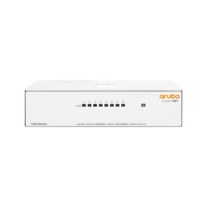 HPE Instant On 1430 8G - Unmanaged - L2 - Gigabit Ethernet (10/100/1000) - Vollduplex HPE Renew Produkt,  Switch - 8G