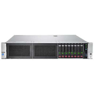 HPE DL380 Gen9 Rack Server Occassion, 2 x Intel  E5-2650v4 32G RAM RDIMM 2400MHz (2x16) 8SFF Svr, keine Drives enthalten, 4x1Gb, plus 2x10Gb-T FlexibleLOM, Smart Array P440ar/2GB, Media Bay, DVD-RW, 2x800 PSU, Refurbished, tested, 1 Jahr VTAG Garantie