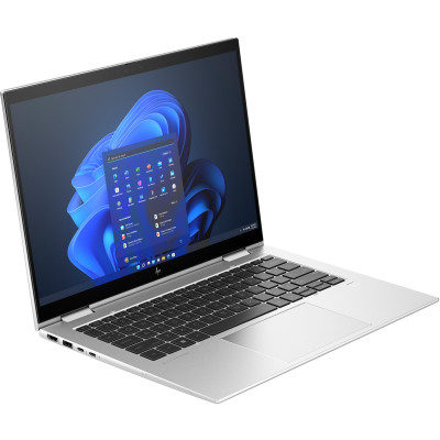 HP Elite x360 1040 G9. Hybrid (2-in-1),  Convertible (Ordner). Intel®  i7-1255U, 1,7 GHz. 35,6 cm (14"),  WUXGA, Display-Auflösung: 1920 x 1200 Pixel, Touchscreen. Speicherkapazität: 16 GB,  DDR5-SDRAM. 512 GB, SSD. Windows 11 Pro. Silber Swiss Warranty