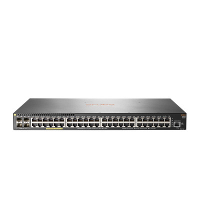 HPE 2930F 48G PoE+ 4SFP+ - Switch - L3 HPE Renew Produkt,  verwaltet - 48 x 10/100/1000 (PoE+) + 4 x 1 Gigabit/10 Gigabit SFP+ (Uplink) - an Rack montierbar - PoE+