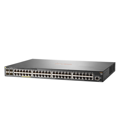 HPE 2930F 48G PoE+ 4SFP+ - Switch - L3 HPE Renew Produkt,  verwaltet - 48 x 10/100/1000 (PoE+) + 4 x 1 Gigabit/10 Gigabit SFP+ (Uplink) - an Rack montierbar - PoE+