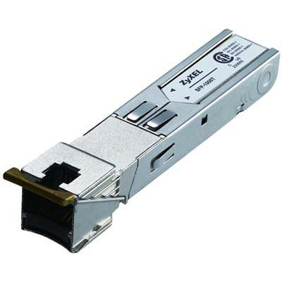 ZyXEL SFP-1000T - 1000 Mbit/s - SFP - 100 m - IEEE 802.3z - 21 CFR 1040.10 and 1040.11 compliant CSA TUV - 3.3 V 1.25Gbps - RJ-45 - up to 100m