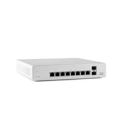 Cisco MS220-8P - Managed - L7 - Gigabit Ethernet (10/100/1000) - Power over Ethernet (PoE) 8 Port Gigabit Ethernet with PoE