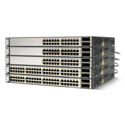 Cisco Catalyst 3750E-48TD - Switch - 1 Gbps - 48-Port - Kabellos Rack-Modul Approved Refurbished  Produkt mit 12 Monate Garantie (bulk)