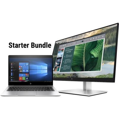 HP EliteBook 840 G6 i5 16GB 512 NVME Touch Sure View + Docking Display E24u USB-C 65 Watt Ladefunktion