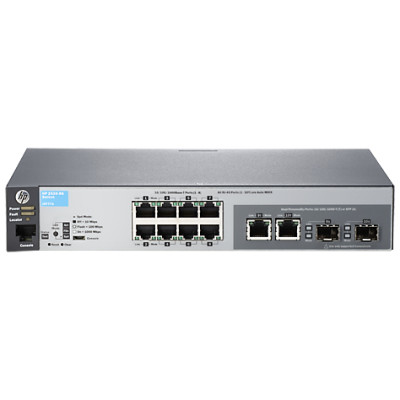 HPE 2530-8G - Managed - L2 - Gigabit Ethernet (10/100/1000) - Vollduplex - Rack-Einbau - 1U Approved Refurbished  Produkt mit 12 Monate Garantie (bulk)