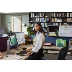 HP 724pn Display (Schwarz), 24" WUXGA IPS, Webcam, 3 Jahre Garantie (Austausch am naechsten Arbeitstag)