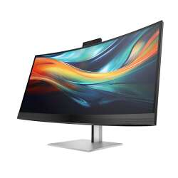 HP 740pm Curved Docking Display (Schwarz), 40" DQHD IPS, 100W USB-C Power Delivery, Webcam, 3 Jahre Garantie (Austausch am naechsten Arbeitstag)