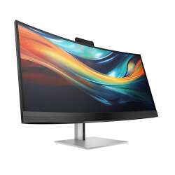 HP 740pm Curved Docking Display (Schwarz), 40" DQHD IPS, 100W USB-C Power Delivery, Webcam, 3 Jahre Garantie (Austausch am naechsten Arbeitstag)