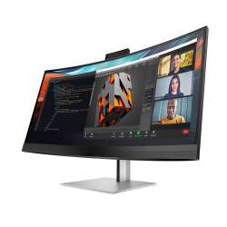 HP 740pm Curved Docking Display (Schwarz), 40" DQHD IPS, 100W USB-C Power Delivery, Webcam, 3 Jahre Garantie (Austausch am naechsten Arbeitstag)