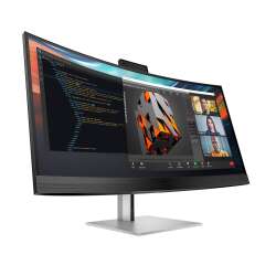 HP 740pm Curved Docking Display (Schwarz), 40" DQHD IPS, 100W USB-C Power Delivery, Webcam, 3 Jahre Garantie (Austausch am naechsten Arbeitstag)