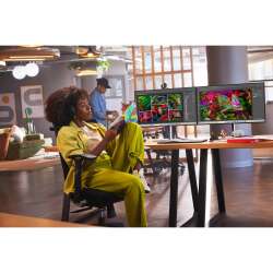 HP 727pk Docking Display (Schwarz), 27" 4K UHD IPS, 100W USB-C Power Delivery, Webcam, 3 Jahre Garantie (Austausch am naechsten Arbeitstag)