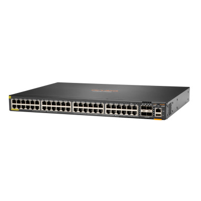 HPE CX 6200F 48G Class-4 PoE 4SFP+ 740W - Managed - L3 - Gigabit Ethernet (10/100/1000) - Power over Ethernet (PoE) - Rack-Einbau - 1U HPE Renew Produkt,  Networking CX 6200F 48G Klasse 4 PoE 4SFP+ 740 W Switch