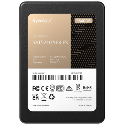 Synology SSD 2.5” SATA 3840GB - 3840 GB -...