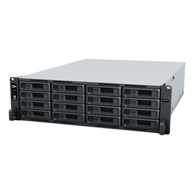 Synology RackStation RS2821RP+ - NAS - Rack (3U) - AMD Ryzen - V1500B - Schwarz4 GB DDR4 - 16x 2.5/3.5" - RJ-45 - USB 3.2 - PCIe - 3U - 132.3x482x656.5 mm