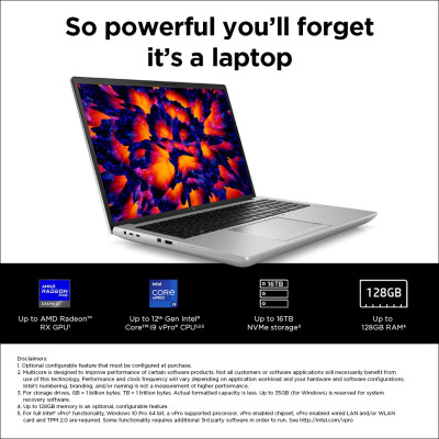 HP ZBook Fury 16 G10 Demo i7-13850HX bis 5.3 GHz, NVIDIA RTX2000 8 GB, RAM 64GB (2x32), SSD 1TB, 16" WQUXGA 3840x2400, OLED touch, Wi-Fi, Bluetooth, wireless Card, backlit, Keyb. Progr Key, Camera, Fingerprint, Win11pro 64bit, HP Garantie bis 8.2026