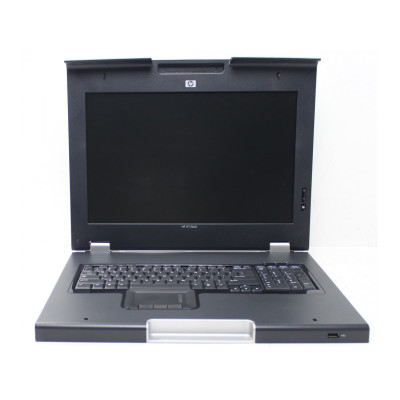 HPE 406511-251 - 43,9 cm (17.3 Zoll) - 1600 x 900 Pixel - 187 cd/m² - 500:1 - 43,9 cm - 16:9 Monitor and keyboard - Includes a 17-inch WXGA+ monitor (1600 x 900 max resolution) and keyboard with touch pad - 1U form factor (Russia)