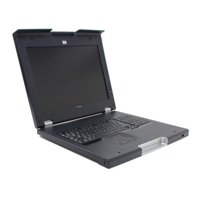 HPE 406504-081 - 43,9 cm (17.3 Zoll) - 1600 x 900 Pixel - 187 cd/m² - 500:1 - 43,9 cm - 16:9 Monitor and keyboard - Includes a 17-inch WXGA+ monitor (1600 x 900 max resolution) and keyboard with touch pad - 1U form factor (Denmark)