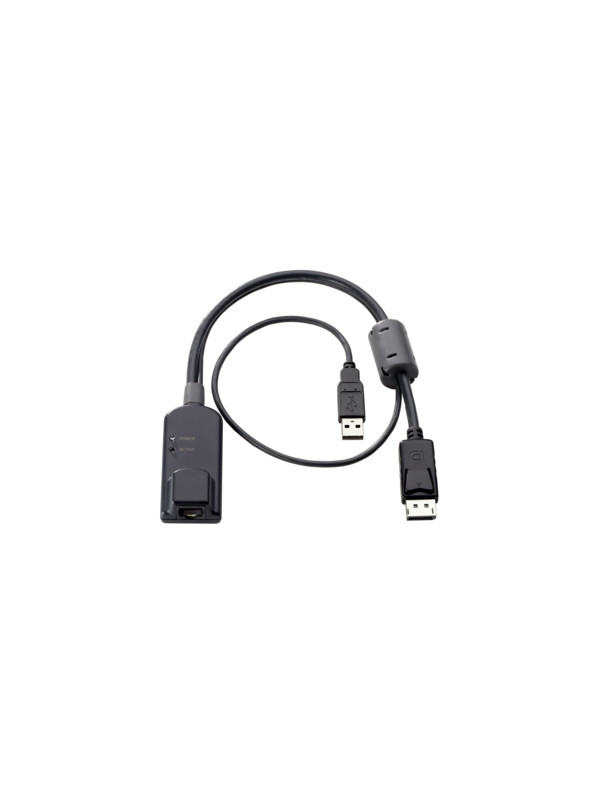 HPE KVM Console USB/DisplayPort Interface Adapter - Video- / USB-Adapter - RJ-45 (W) bis USB, DisplayPort (M) RJ-45 - USB