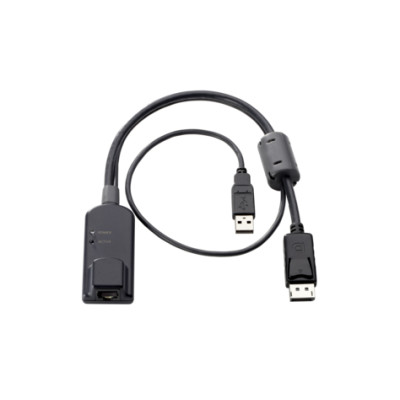 HPE KVM Console USB/DisplayPort Interface Adapter - Video- / USB-Adapter - RJ-45 (W) bis USB, DisplayPort (M) RJ-45 - USB