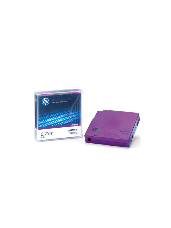 HPE C7976BL - Leeres Datenband - LTO - 6250 GB - 2,5:1 - Violett - 1,27 cm LTO-6 Ultrium 6.25TB BaFe RW Custom Labeled Data Cartridge 20 Pack