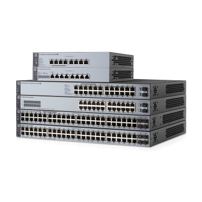 HPE 1820-24G-PoE+ (185W) - Managed - L2 - Gigabit Ethernet (10/100/1000) - Power over Ethernet (PoE) - Rack-Einbau - 1U Switch
