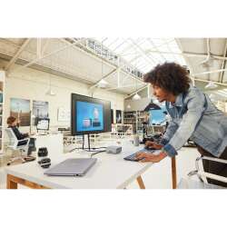 HP 727pm Docking Display (Schwarz), 27" 4K UHD IPS, 100W USB-C Power Delivery, Webcam, 3 Jahre Garantie (Austausch am naechsten Arbeitstag)