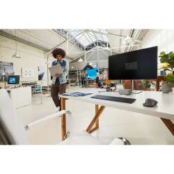 HP 727pm Docking Display (Schwarz), 27" 4K UHD IPS, 100W USB-C Power Delivery, Webcam, 3 Jahre Garantie (Austausch am naechsten Arbeitstag)